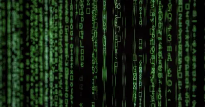 Fluxo de dados digitais, representando informações de pacientes